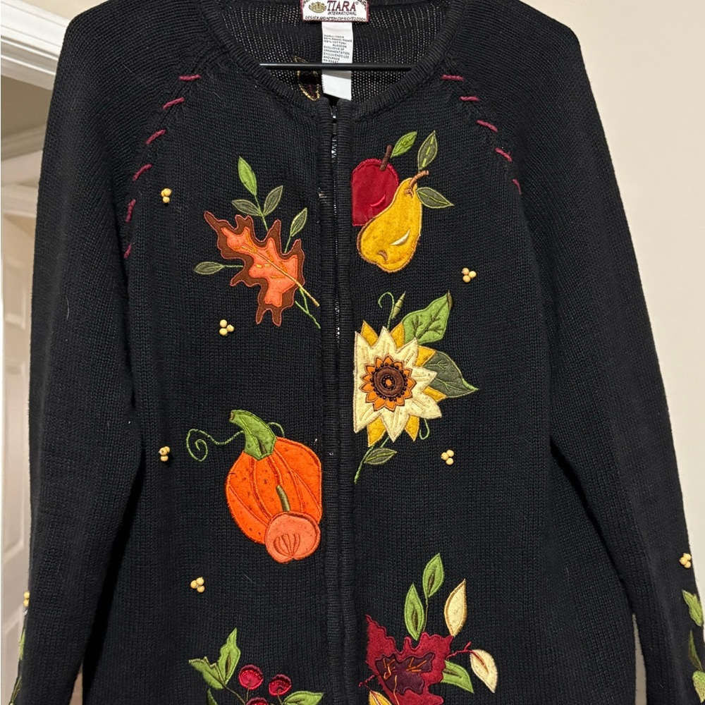 Tiara International Fall Granny Sweater